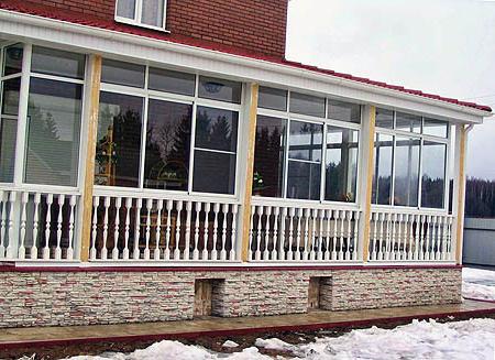 prosjekter av verandaer og terrasser