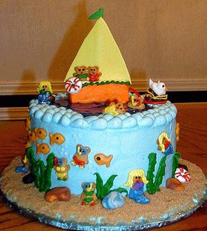 Hvordan dekorere et barns kake til en bursdag?
