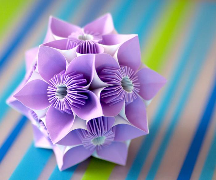 Air origami kusudama-sommerfugl egne hender