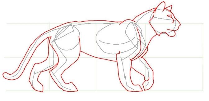 Hvordan tegne et løve? Kroppsstrukturanalyse og trinnvise instruksjoner