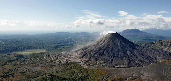 vulkanen anonyme aktive vulkanen Kamchatka