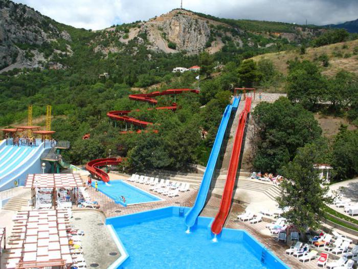 "Blue Bay" - badeland i Jalta, som er populært blant turister